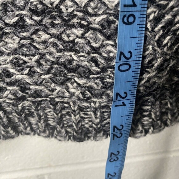 EILEEN FISHER Women Black Gray White YAK WOOL Full Zip Knit Sweater Vest Small - Picture 6 of 6